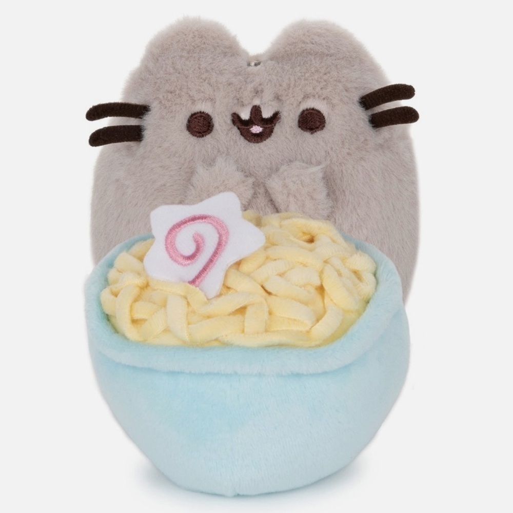 BNWT GUND Pusheen the Cat Plush 10th Anniversary Ramen 6 inch